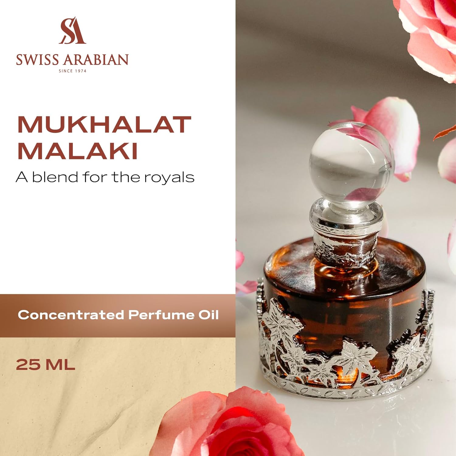 Mukhalat Malaki 207 Concentrated Perfume Oil 25ml | Swiss Arabian