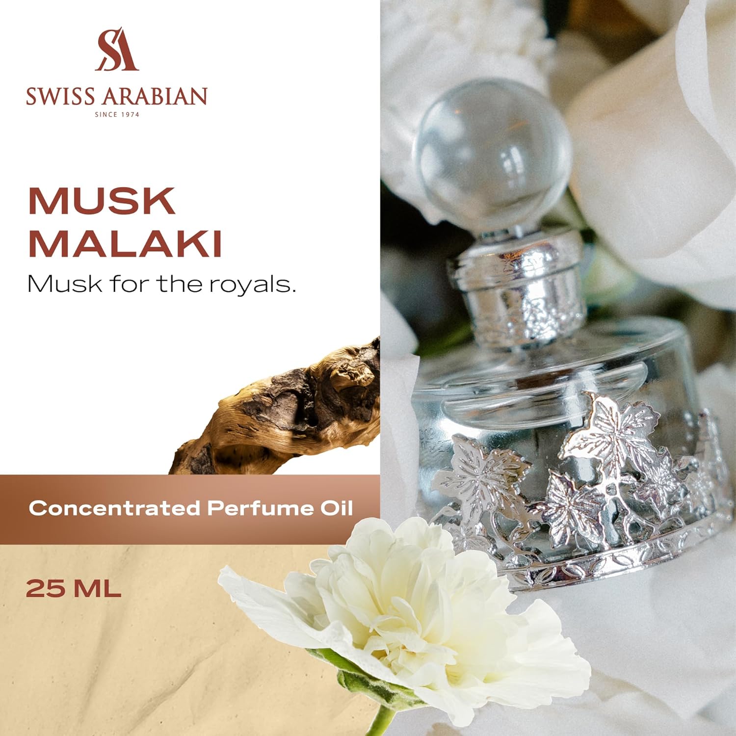 Musk Malaki 207 Concentrated Perfume Oil 25ml | Swiss Arabian